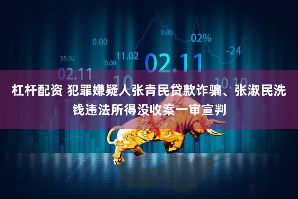 杠杆配资 犯罪嫌疑人张青民贷款诈骗、张淑民洗钱违法所得没收案一审宣判