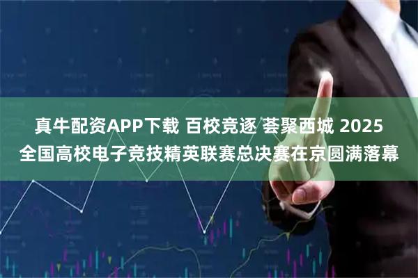 真牛配资APP下载 百校竞逐 荟聚西城 2025全国高校电子竞技精英联赛总决赛在京圆满落幕